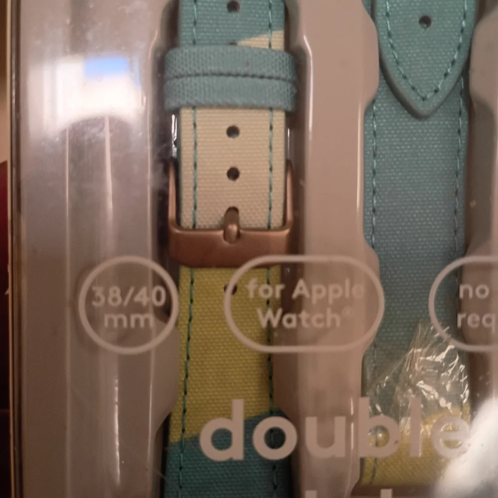heyday Double Wrap Apple Watch Band in Aqua/Green